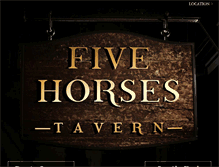 Tablet Screenshot of fivehorsestavern.com